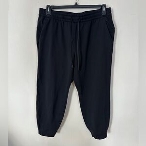 Lululemon Soft Jersey 7/8 classic fit joggers black size 12